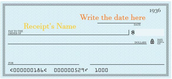how to write a check 4