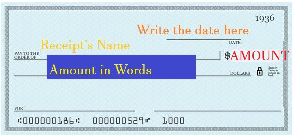 how to write a check 6