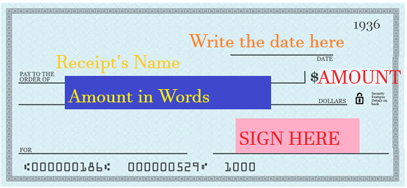how to write a check 7