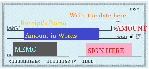 how to write a check 8